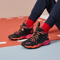 (JR) Li-Ning Sonic 7 'Negro Rojo Rosa' YKBR026-9 Shop (JR) Li-Ning Sonic 7 'Negro Rojo Rosa' YKBR026-9
