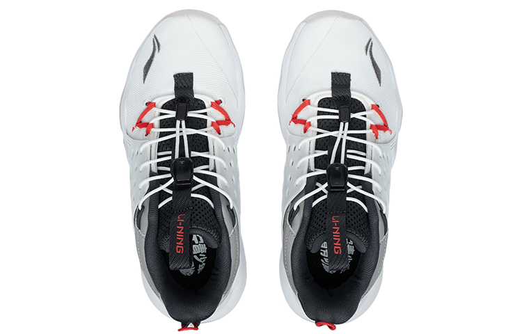 Lookbook (Youth) Li-Ning Sonic 7 Low 'White Grey' YKBR026-5