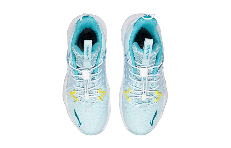 Lookbook (Youth) Li-Ning Sonic 7 Mid 'Blue Green' YKBR026-3