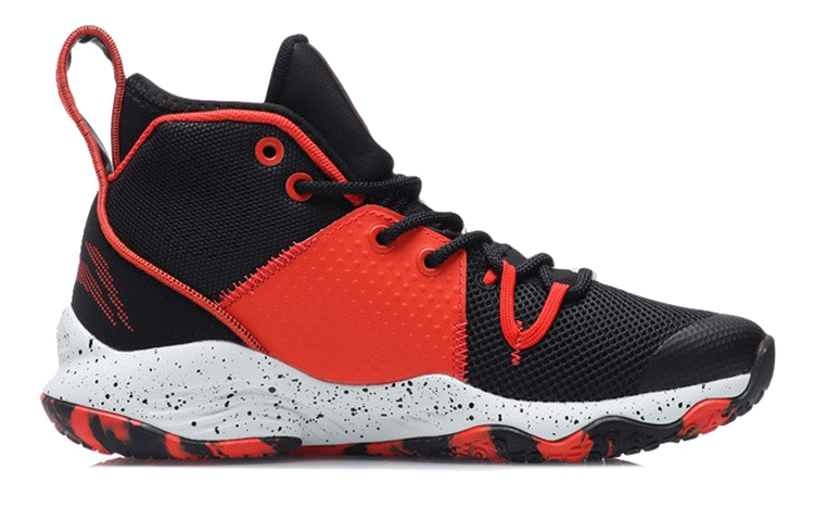 Order 大童 LiNing 李寧 音速8 減震防滑 高筒 籃球鞋 黑紅