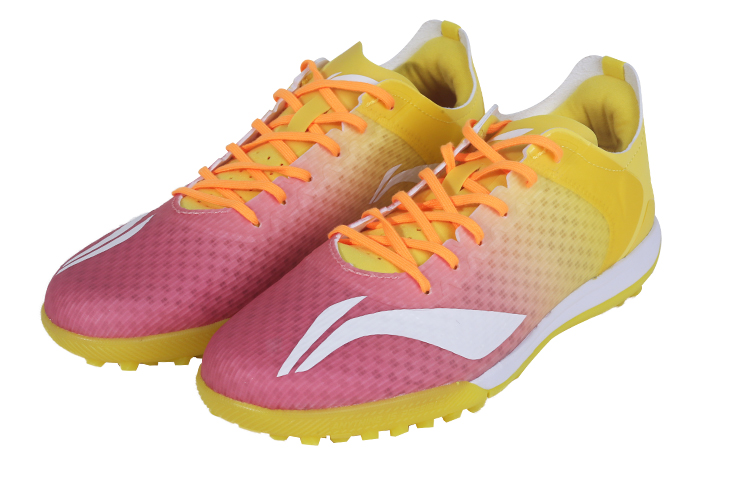 Lookbook 大童 LiNing李寧 疾影 碎釘足球訓練鞋 橙黃