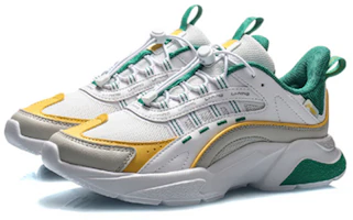 Lookbook (JR) Li-Ning Serie Sports Life 'Blanco Amarillo Verde' YKCQ242-3