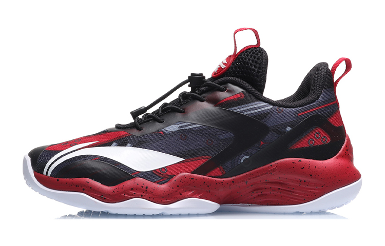 (Youth) Li-Ning Star Court Low 'Black Red' YKBQ014-1