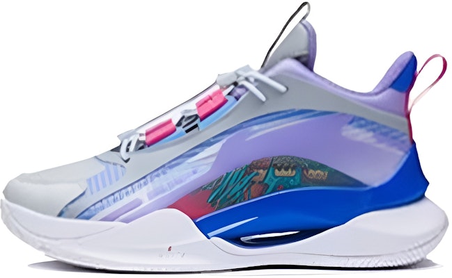 (Youth) Li-Ning Team2.0 Mid 'Grey Purple Blue' YKBS016-5 Buy (Youth) Li-Ning Team2.0 Mid 'Grey Purple Blue' YKBS016-5