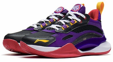 大童 LiNing李寧 先鋒靈 Team 2.5 網面 回彈支撐 低幫 籃球鞋 黑紫 Lookbook 大童 LiNing李寧 先鋒靈 Team 2.5 網面 回彈支撐 低幫 籃球鞋 黑紫