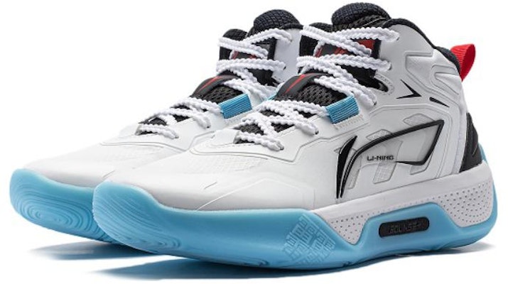 (Youth) Li-Ning TinYing V1 'White Black Blue' YKBT080-3 Lookbook (Youth) Li-Ning TinYing V1 'White Black Blue' YKBT080-3