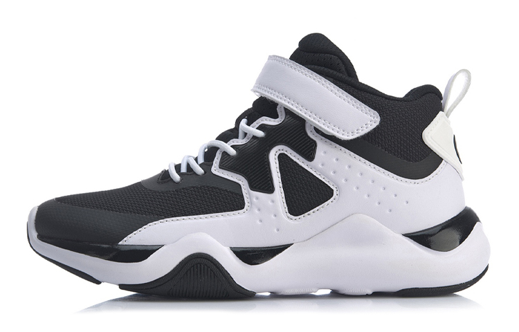 (Youth) Li-Ning Wade 'Black White High-Top Basketball' YKBP082-3