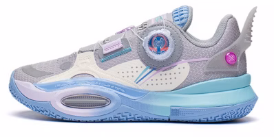 (Youth) Li-Ning Wade All City 10 V1 'Snow Grey' YKBS060-1 (Youth) Li-Ning Wade All City 10 V1 'Snow Grey' YKBS060-1