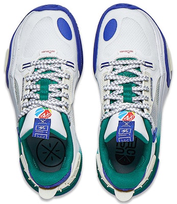 (Youth) Li-Ning Wade All City 11 'White Blue Green' YKBT018-51 Lookbook (Youth) Li-Ning Wade All City 11 'White Blue Green' YKBT018-51