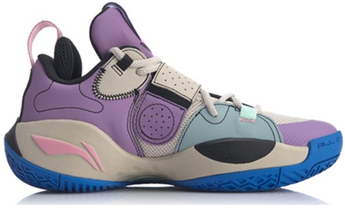 大童 LiNing李寧 全城8 青年版 透氣回彈 低幫 籃球鞋 灰紫黑 Order 大童 LiNing李寧 全城8 青年版 透氣回彈 低幫 籃球鞋 灰紫黑