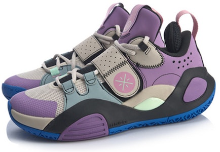 大童 LiNing李寧 全城8 青年版 透氣回彈 低幫 籃球鞋 灰紫黑 Lookbook 大童 LiNing李寧 全城8 青年版 透氣回彈 低幫 籃球鞋 灰紫黑