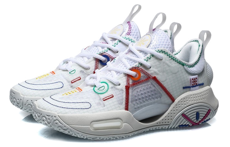 Lookbook (JR) 李寧 ウェイド オールシティ9 V1.5 白赤 ABPR033-3