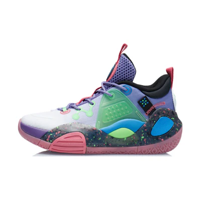 (Youth) Li-Ning Wade All City 9 V1.5 Mid 'Purple Green'