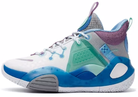 (Youth) Li-Ning Wade All City 9 V1 'White French Blue' YKBR076-15 (Youth) Li-Ning Wade All City 9 V1 'White French Blue' YKBR076-15