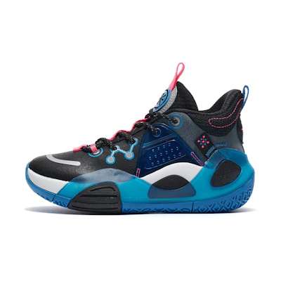 (Youth) Li-Ning Wade All City 9 V1 Mid 'Black Blue'