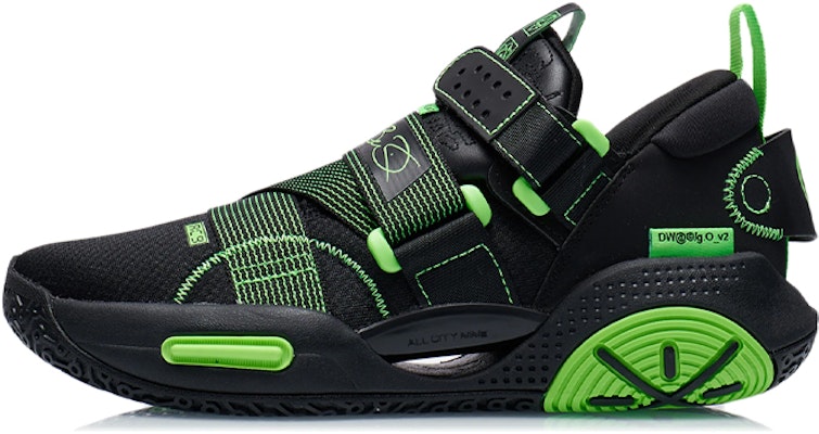 (Youth) Li-Ning Wade All City 9 V2 'Black Green' ABPR055-7 Buy (Youth) Li-Ning Wade All City 9 V2 'Black Green' ABPR055-7