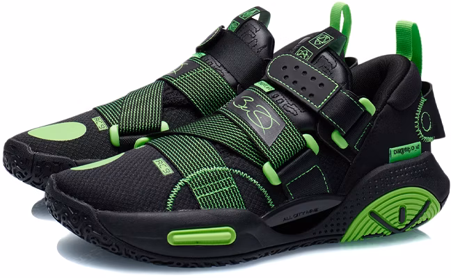(Youth) Li-Ning Wade All City 9 V2 'Black Green' ABPR055-7 Lookbook (Youth) Li-Ning Wade All City 9 V2 'Black Green' ABPR055-7