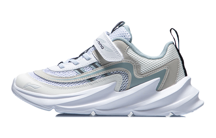 Buy 大童 LiNing李寧 大鯊魚舒適休閒耐磨 低筒慢跑鞋 白灰