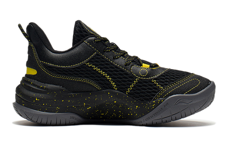 Order 大童 LiNing李寧 雷辋Low 支撐穩定回彈低幫籃球鞋 黑色