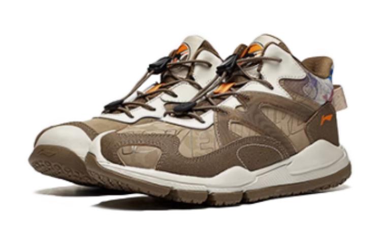 Lookbook (JR) Li-Ning Youngster 'Rock 2.0 Mid Reflektif Cokelat Chestnut' YKET008-11