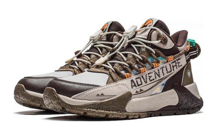 Lookbook (JR) Li-Ning Youngster 'Rocky Comfort Brown' Coklat Selesa Remaja YKET006-9