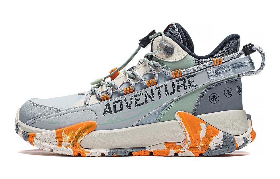 (Youth) Li-Ning Youngster Yanyuan 2.0 Mid 'Eggshell Grey' YKET006-3