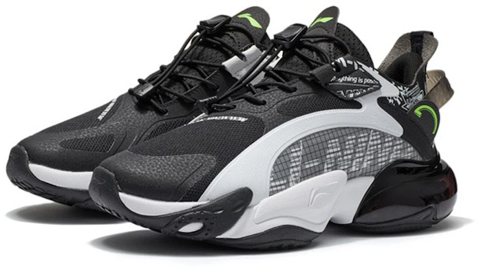 (Youth) Li-Ning Yuan Qi Low 'Black' 'Super Dimension' YKCS004-1 Lookbook (Youth) Li-Ning Yuan Qi Low 'Black' 'Super Dimension' YKCS004-1