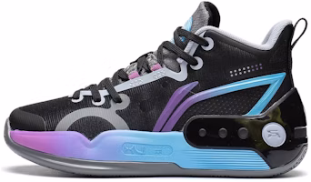 (Youth) Li-Ning Yushuai 16 Mid 'Black Purple Blue' YKBS100-5 (Youth) Li-Ning Yushuai 16 Mid 'Black Purple Blue' YKBS100-5