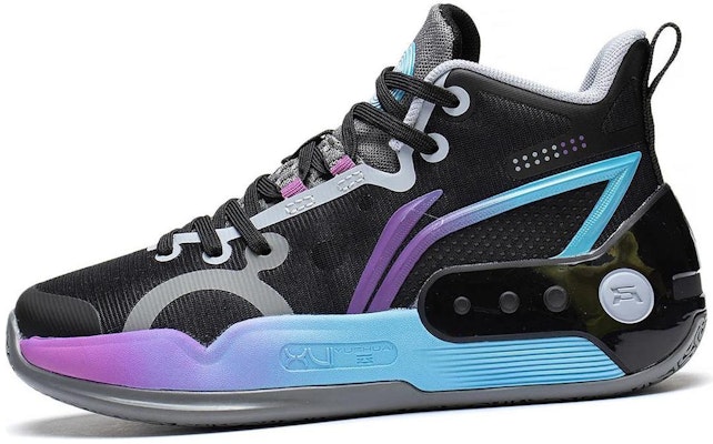 (Youth) Li-Ning Yushuai 16 Mid 'Black Purple Blue' YKBS100-5 Lookbook (Youth) Li-Ning Yushuai 16 Mid 'Black Purple Blue' YKBS100-5