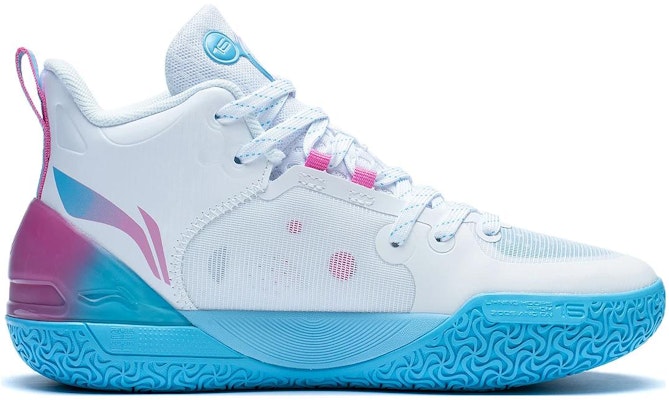 (Youth) Li-Ning Yushuai 16 Mid 'White Blue Purple' YKBT012-1 Order (Youth) Li-Ning Yushuai 16 Mid 'White Blue Purple' YKBT012-1