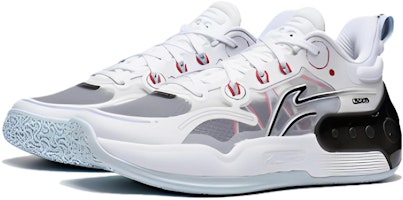 大童 李寧兒童 驭帥16 V2 Young 防滑減震耐磨 低筒 兒童籃球鞋 白黑 Lookbook 大童 李寧兒童 驭帥16 V2 Young 防滑減震耐磨 低筒 兒童籃球鞋 白黑