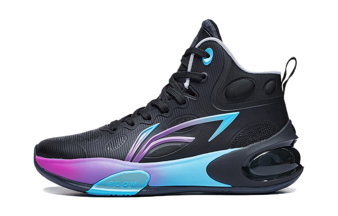 (Youth) Li-Ning Yushuai 17 High 'Black Blue Purple' YKBT068-5