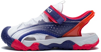 (Youth) Li-Ning 'Ta Lang Low-Top Casual Sport Sandals White-Blue' YKUS006-1 (Youth) Li-Ning 'Ta Lang Low-Top Casual Sport Sandals White-Blue' YKUS006-1