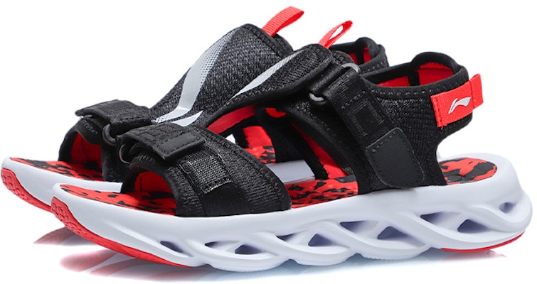(Youth) Li-Ning Arc 'Shock-Absorbing Sandal Black Red' YKUR006-1 Lookbook (Youth) Li-Ning Arc 'Shock-Absorbing Sandal Black Red' YKUR006-1