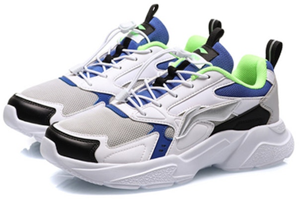 (JR) Li-Ning Kenyamanan Rendah 'Biru Hijau Putih' YKFQ096-3 Lookbook (JR) Li-Ning Kenyamanan Rendah 'Biru Hijau Putih' YKFQ096-3