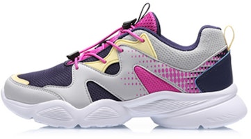 (Youth) Li-Ning Comfort Running Shoes 'Grey Purple' YKFQ092-4 (Youth) Li-Ning Comfort Running Shoes 'Grey Purple' YKFQ092-4