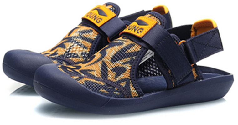 (JR) Sandal Nyaman Li-Ning 'Biru Oranye' YKUQ004-5 Lookbook (JR) Sandal Nyaman Li-Ning 'Biru Oranye' YKUQ004-5