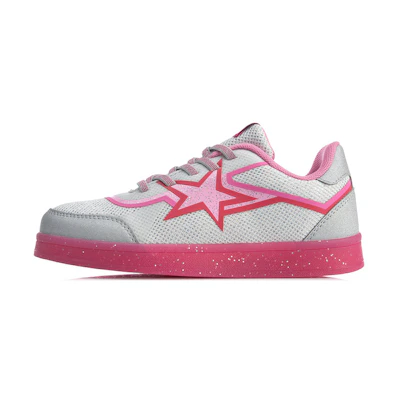 (Youth) Li-Ning Kid's Low Top 'Silver Pink'