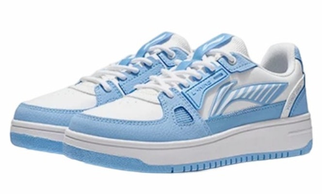 (JR) Li-Ning Low-Top 'Putih Biru' YKCS096-2 Lookbook (JR) Li-Ning Low-Top 'Putih Biru' YKCS096-2