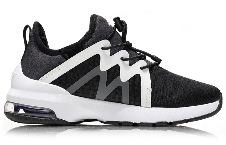 (Youth) Li-Ning Running Shoes 'Black White' 圖 2