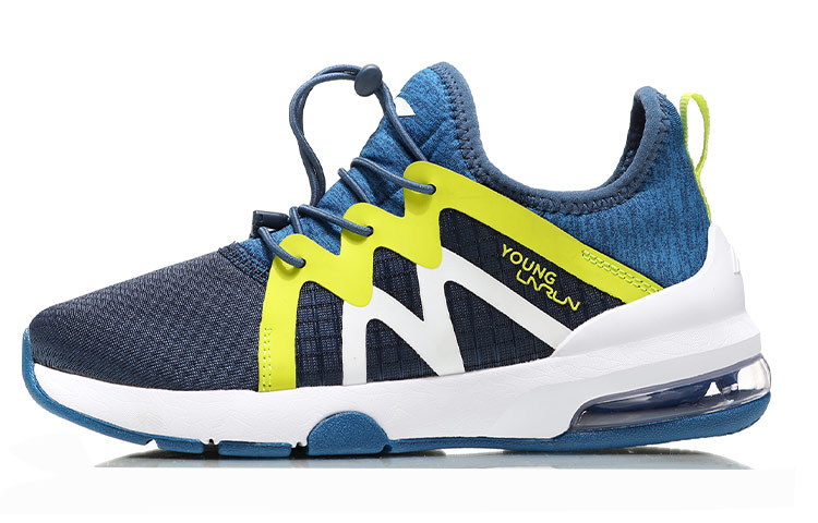 (Youth) Li-Ning Running Shoes 'Blue White Yellow'