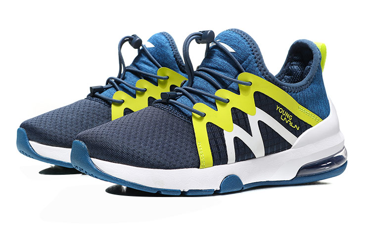 (Youth) Li-Ning Running Shoes 'Blue White Yellow' 圖 3