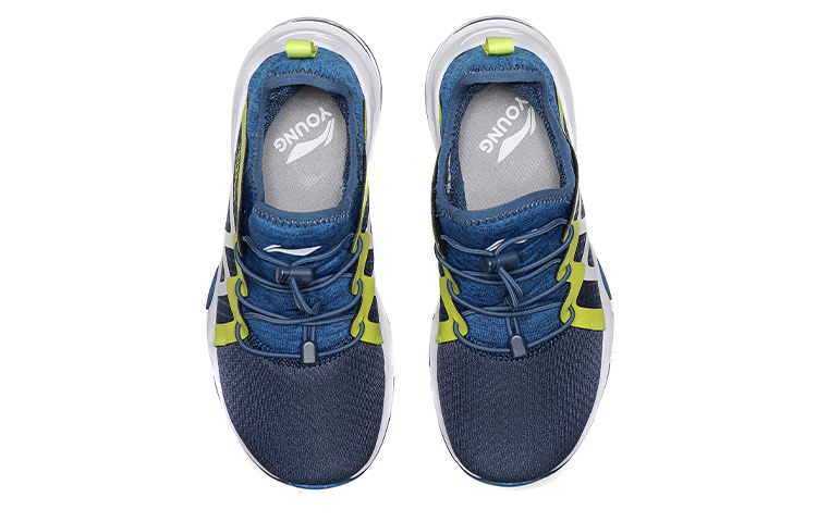 (Youth) Li-Ning Running Shoes 'Blue White Yellow' 圖 4