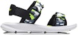 (JR) Sandal Li-Ning 'Hitam Hijau Camo' YKUN002-1