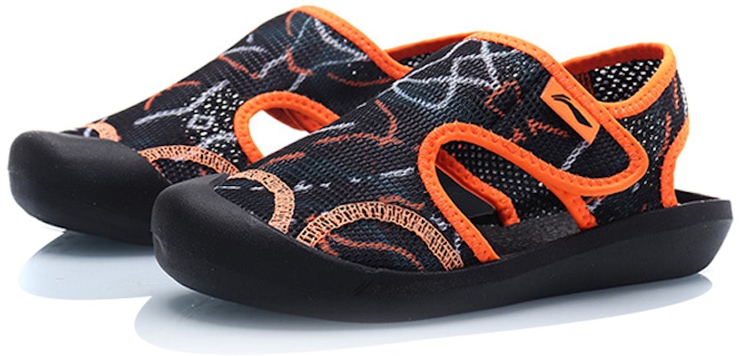(JR) Sandalias Li-Ning 'Negro Naranja con Velcro' YKUP006-3 Lookbook (JR) Sandalias Li-Ning 'Negro Naranja con Velcro' YKUP006-3