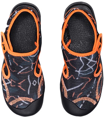 (JR) Sandalias Li-Ning 'Negro Naranja con Velcro' YKUP006-3 Shop (JR) Sandalias Li-Ning 'Negro Naranja con Velcro' YKUP006-3