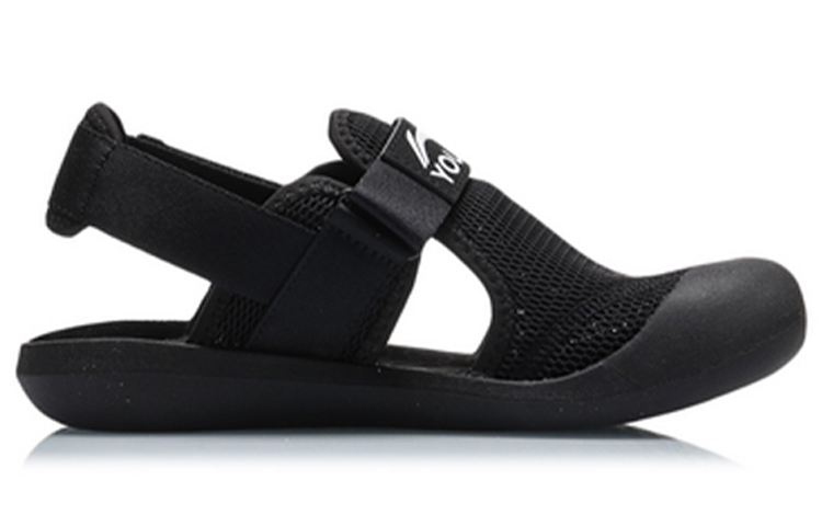 Order (JR) Sandal Li-Ning 'Comfort Velcro Hitam' YKUQ004-7