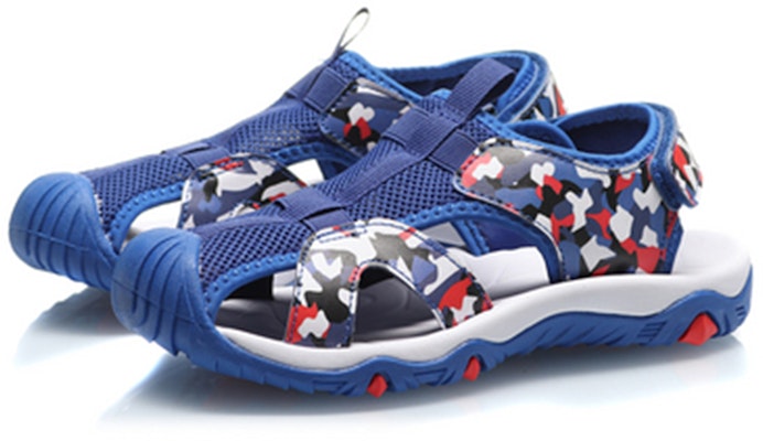 (Youth) Li-Ning Sandal 'Red Blue Camo' YKUP008-3 Lookbook (Youth) Li-Ning Sandal 'Red Blue Camo' YKUP008-3