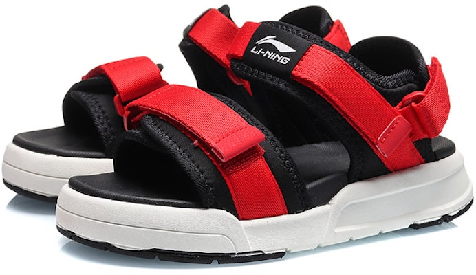 (Youth) Li-Ning Sandals 'Black Red' YKUQ052-3 Lookbook (Youth) Li-Ning Sandals 'Black Red' YKUQ052-3