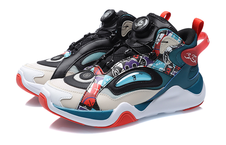 Lookbook (JR) Li-Ning Way of Wade 'Aprikot Hitam Biru' YKCR042-3